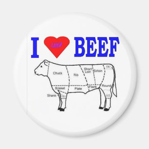 牛LOVE肉 マグネット