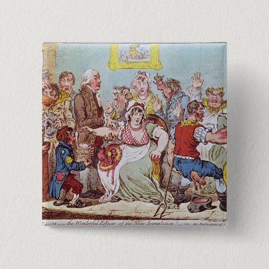 牛Pockかすばらしい効果 缶バッジ (正面)