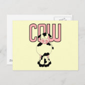 牛Tシャツおよびギフト ポストカード (正面/裏面)