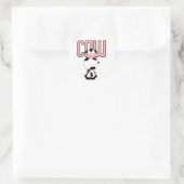 牛Tシャツおよびギフト ラウンドシール (バッグ)