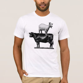 牛Tシャツのヤギ Tシャツ