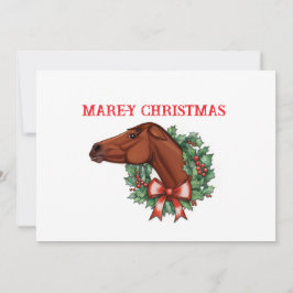 牝馬のクリスマスカード 案内状
