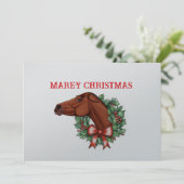 牝馬のクリスマスカード 案内状 (スタンド正面)