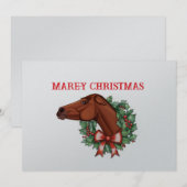 牝馬のクリスマスカード 案内状 (正面/裏面)