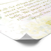 牡丹あじさい赤ちゃんシャワー大きなママ腹 ポスター (角)