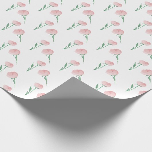 牡丹お願いピかわいらしッ名門私立校風のク ラッピングペーパー (角)