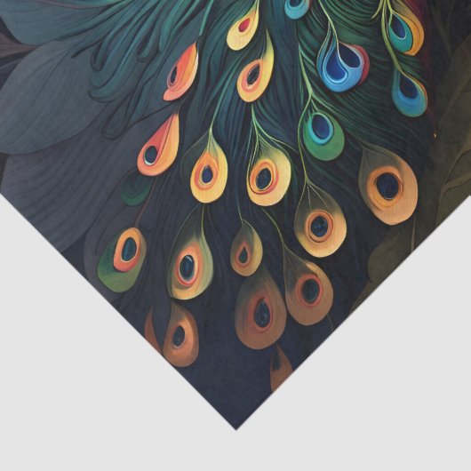 牡丹かわいらしの孔雀のように 薄葉紙 (詳細)