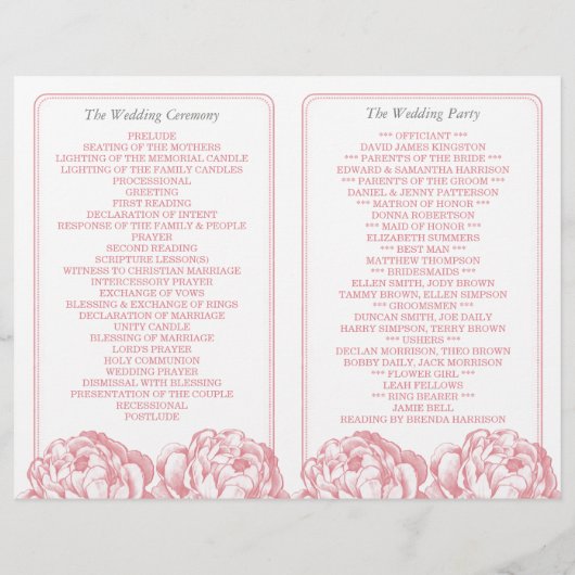 牡丹かわいらしフローラ結婚コレクション (裏面)