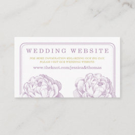 牡丹かわいらしフローラ結婚コレクション エンクロージャーカード