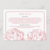 牡丹かわいらしフローラ結婚コレクション エンクロージャーカード (裏面)