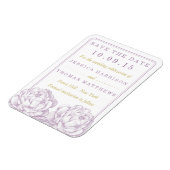 牡丹かわいらしフローラ結婚コレクション マグネット (左側)