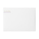 牡丹かわいらしフローラ結婚コレクション ラップアラウンドラベル (正面)