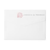 牡丹かわいらしフローラ結婚コレクション ラップアラウンドラベル (裏面)