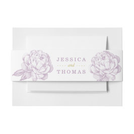 牡丹かわいらしフローラ結婚コレクション 招待状ベリーバンド