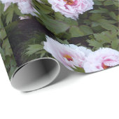 牡丹かわいらしラッピング紙 ラッピングペーパー (ロールコーナー)