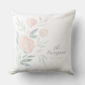 牡丹かわいらし引っ越し祝いパーティー又は新婚ギフト クッション (正面)