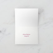 牡丹かわいらし水色フローラサンキューカード サンキューカード (内部)