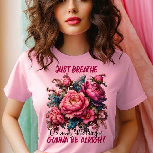牡丹が息を吸う Tシャツ
