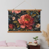 牡丹きらめくノエル植物学 吊り下げ型タペストリー (寝室)