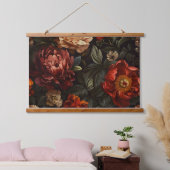 牡丹きらめくノエル植物学 吊り下げ型タペストリー (寝室)