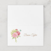 牡丹とアジサイ折り畳み座席表 プレイスカード (外部開封)