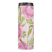 牡丹とアネモネの花の水色 タンブラー (裏面)