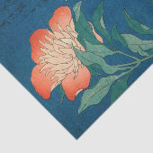 牡丹とカナリア、1834年葛飾北斎 薄葉紙 (詳細)