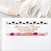 牡丹とシボロン ラベル (インサイチュ)