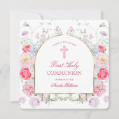 牡丹とバラアーチファースト共産広場 招待状 (正面)