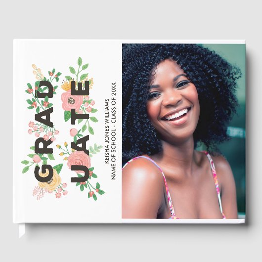 牡丹とバラフローラ卒業 – 写真 ゲストブック (正面)