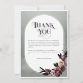 牡丹とバラ サンキューカード (正面)
