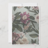 牡丹とバラ サンキューカード (裏面)