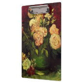 牡丹とバラ、ビンセント・ヴァン・ゴッホとボウル。 クリップボード (左)