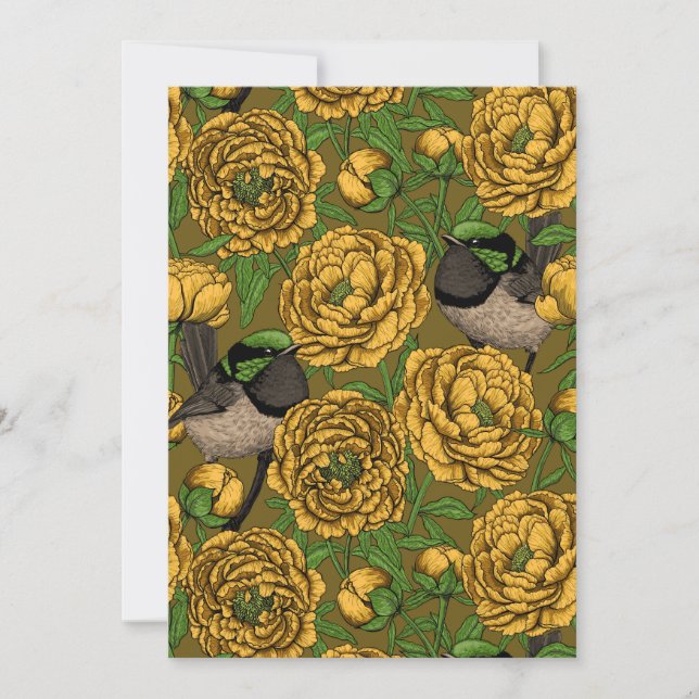 牡丹とレンチ (正面)