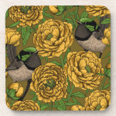 牡丹とレンチ コースター (正面)