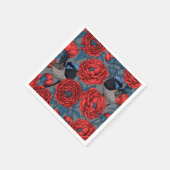 牡丹とレンチ スタンダードカクテルナプキン (角)