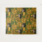 牡丹とレンチ タペストリー (正面(横))