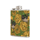 牡丹とレンチ フラスク (左)