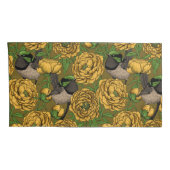 牡丹とレンチ 枕カバー (裏面-右)