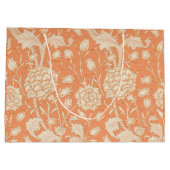 牡丹とワイルドチューリップオンコーラル抱き枕 ラージペーパーバッグ (裏面)