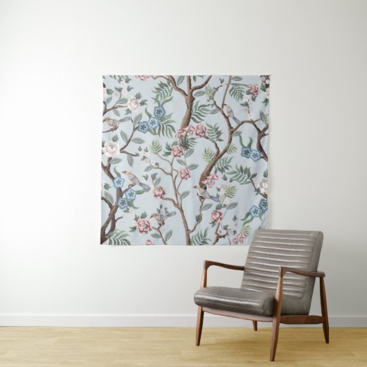 牡丹と中国のスタイルのシームレスなパターン タペストリー (インサイチュ)