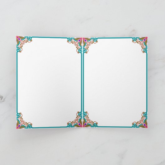 牡丹と梅 カード (内部)