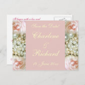 牡丹と真珠 案内ポストカード (正面/裏面)