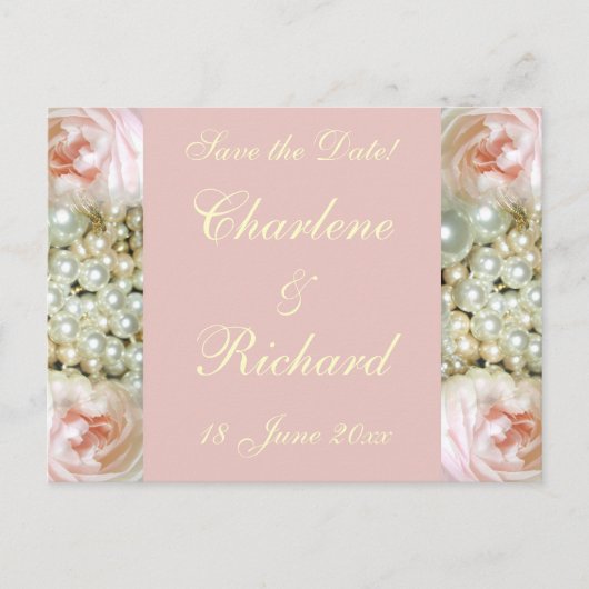 牡丹と真珠 案内ポストカード (正面)