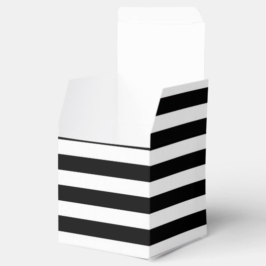 牡丹と結婚式の引き出物ストライプのギフトボックス フェイバーボックス (オープン)