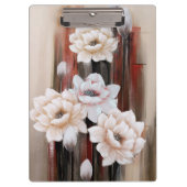 牡丹と絵を描（ばちゃばちゃ）跳ねる クリップボード (正面)