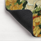 牡丹と蝶 マウスパッド (コーナー)