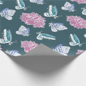 牡丹と蝶 ラッピングペーパー (角)