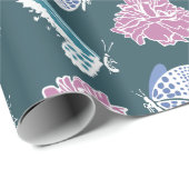 牡丹と蝶 ラッピングペーパー (ロールコーナー)