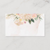 牡丹と金箔の花が願う エンクロージャーカード (裏面)